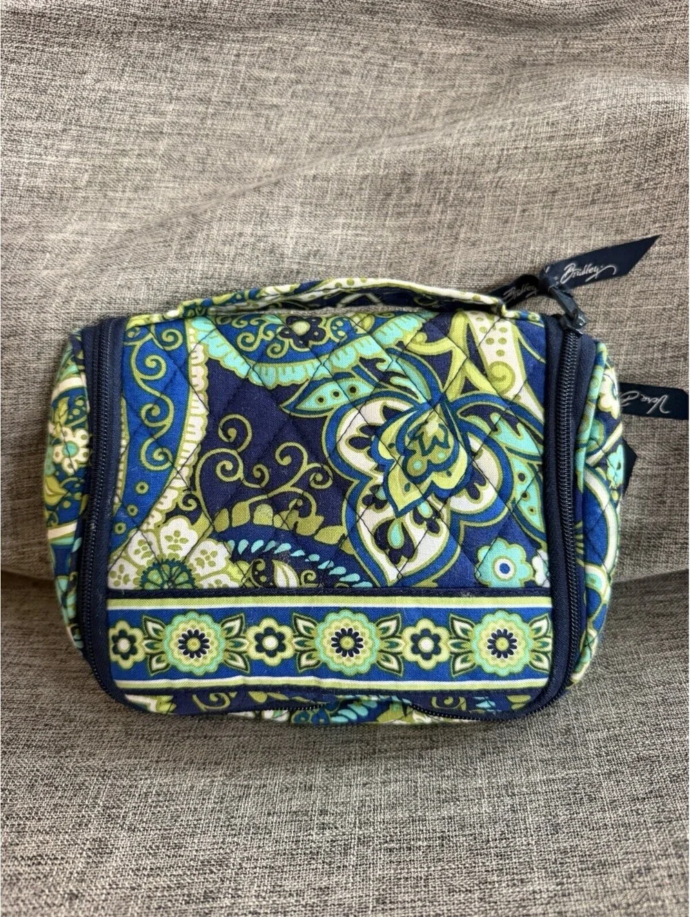 Vera Bradley Mini Hanging Travel Makeup Organizer In Rhythm And Blues